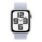 Умные часы Apple Watch SE (2024) 44mm GPS Silver Aluminum Case Blue Cloud Sport Loop One Size - 2