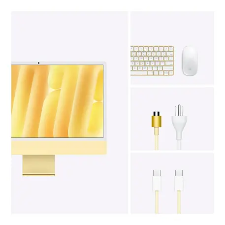 Моноблок Apple iMac 24" M4 (10-core GPU) 16 ГБ, 256 ГБ (Z1EK000L2), жёлтый - 5