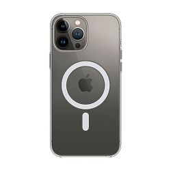 Клип-кейс (накладка) Apple Clear Case MagSafe реплика для Apple iPhone 13 Pro Max поликарбонат, прозрачный