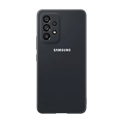 Клип-кейс (накладка) Silicone cover закрытый для Samsung Galaxy A53 силикон, чёрный