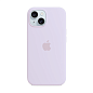 Клип-кейс (накладка) Silicone Case MagSafe для Apple iPhone 15 силикон, бледно-розовый