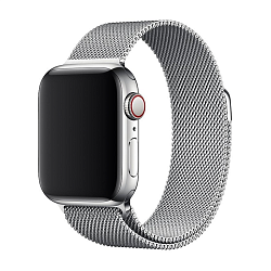 Браслет Apple Milanese Loop для Apple Watch 38 / 40 / 41 / 42mm сталь Silver