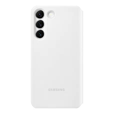 Чехол-книжка Samsung Smart Clear View Cover для Samsung Galaxy S22 полиуретан, поликарбонат, белый - 3