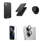 Набор аксессуаров WIWU Premium 5in1 Kevlar Kit для Apple iPhone 17 чёрно-серый (полоска)