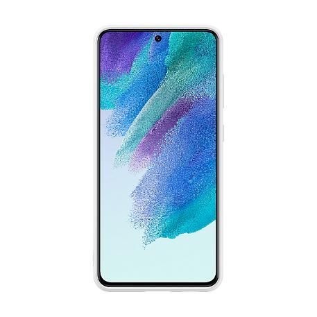 Клип-кейс (накладка) Samsung Silicone cover для Samsung Galaxy S21 FE поликарбонат, силикон, белый - 2