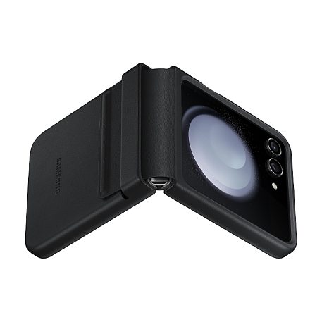 Клип-кейс (накладка) Samsung Eco-Leather Case для Samsung Galaxy Z Flip 5 экокожа, чёрный - 5