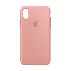 Клип-кейс (накладка) Apple Silicone Case закрытый для Apple iPhone Xs Max силикон, розовый