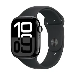 Умные часы Apple Watch Series 10 46mm GPS Jet Black Aluminum Case Black Sport Band