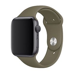 Спортивный ремешок для Apple Watch 38 / 40 / 41 / 42mm фторэластомер "лесной хаки"