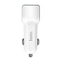 Автомобильное зарядное устройство + кабель Lightning Hoco Z23 12 Вт, белый - 1