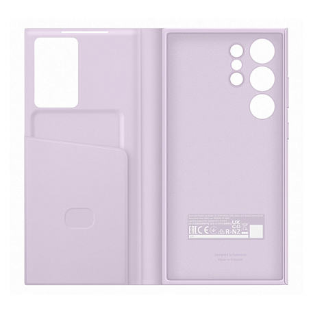 Чехол-книжка Samsung Smart View Wallet Case для Samsung Galaxy S23 Ultra полиуретан, поликарбонат, лиловый - 5