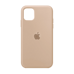 Клип-кейс (накладка) Apple Silicone Case закрытый для Apple iPhone 11 силикон, пудровый