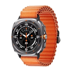 Ремешок Trail для Samsung Galaxy Watch Ultra нейлон оранжевый