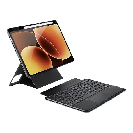 Чехол-клавиатура c отделением под стилус Dux Ducis Magnetic Keyboard для Xiaomi Pad 7 / 7 Pro / 8 / 8 Pro полиуретан, поликарбонат, чёрный - 2
