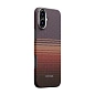 Клип-кейс (накладка) Pitaka Tactile Woven Case для Apple iPhone 16 Plus кевлар (арамид), "закат"