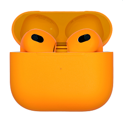 Беспроводные наушники Apple AirPods 3 with MagSafe ярко-оранжевый матовый (полная покраска)