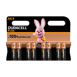 Батарейка Duraсell Plus AA LR6-8BL, 8шт 