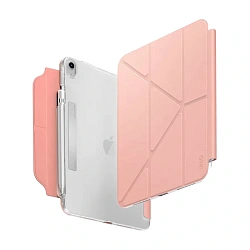 Чехол-книжка c отделением под стилус UNIQ Camden Click для Apple iPad 10.9" (2022) / Apple iPad 11 (2025) полиуретан, искусственная кожа, розовый
