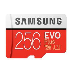 Карта памяти Samsung Evo Plus, 256 ГБ