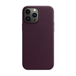 Клип-кейс (накладка) Apple Leather Case MagSafe для Apple iPhone 13 Pro Max кожа, Dark Cherry