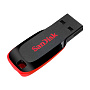 USB-флешка SanDisk Cruzer Blade 16 ГБ, чёрный с красным - 1