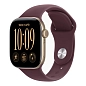 Умные часы Apple Watch Series 12 42mm GPS Light Gold Aluminum Case Burgundy Sport Band S/M