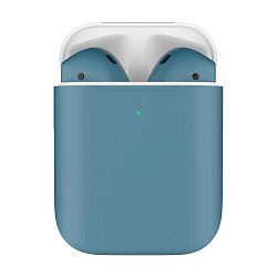 Беспроводные наушники Apple AirPods 2 с зарядным футляром серо-голубой матовый (MV7N2)