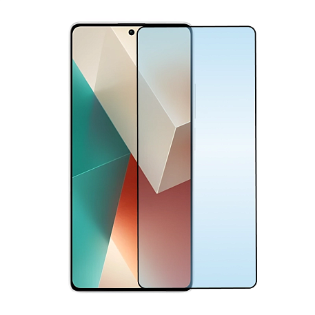 Защитное стекло 3D Classic для Xiaomi Redmi Note 13 5G / 13 Pro / 14S / Poco M6 Pro 4G / X6 / X6 Pro, черная рамка - 2