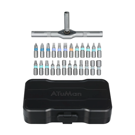 Отвертка с насадками Xiaomi DUKA / AtuMan RS1 Multipurpose Ratchet Screwdriver Set (24 предметов) - 3