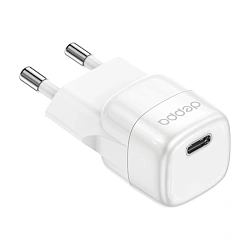 Сетевое зарядное устройство Deppa GaN Mini Charger 20 Вт белый