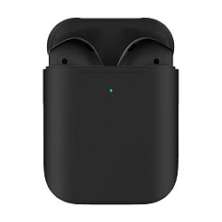 Беспроводные наушники Apple AirPods 2 с зарядным футляром чёрный матовый (полная покраска) (MV7N2)