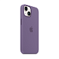 Клип-кейс (накладка) Silicone Case MagSafe для Apple iPhone 14 силикон, фиолетовый - 3