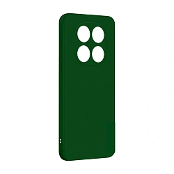 Клип-кейс (накладка) Silicone cover закрытый для Xiaomi Redmi Note 14 Pro 5G / Poco X7 силикон, тёмно-зелёный