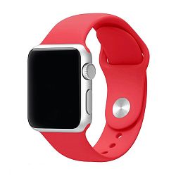 Спортивный ремешок для Apple Watch 44 / 45 / 46 / 49mm фторэластомер красный