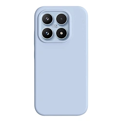 Клип-кейс (накладка) Silicone cover закрытый для Xiaomi 17 силикон, голубой