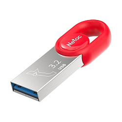 USB-флешка Netac UM2 128 ГБ красный