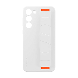 Клип-кейс (накладка) Samsung Silicone Grip Case для Samsung Galaxy S23 Plus поликарбонат, силикон, белый