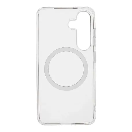 Клип-кейс (накладка) uBear Real Mag Case для Samsung Galaxy S25 FE поликарбонат, термополиуретан, прозрачный - 2