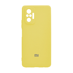 Клип-кейс (накладка) для Xiaomi Redmi Note 10 Pro силикон, жёлтый