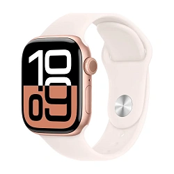 Умные часы Apple Watch Series 10 42mm GPS (Уценка) Rose Gold Aluminum Case Light Blush Sport Band S/M