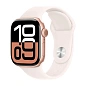 Умные часы Apple Watch Series 10 42mm GPS (Уценка) Rose Gold Aluminum Case Light Blush Sport Band S/M (отличное состояние, витринный образец)