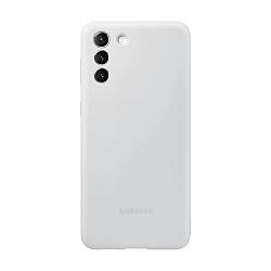 Клип-кейс (накладка) Samsung Silicone cover для Samsung Galaxy S21 Plus силикон, светло-серый