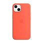 Клип-кейс (накладка) Silicone Case для Apple iPhone 13 силикон, оранжевый