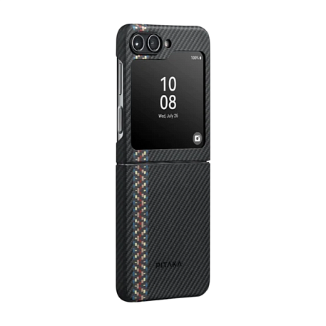 Клип-кейс (накладка) Pitaka Fusion Weaving MagEZ Case 3 для Samsung Galaxy Z Flip 5 - 2