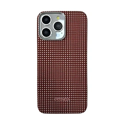 Клип-кейс (накладка) Pitaka Slim and Light MagEZ Case 5 для Apple iPhone 15 Pro кевлар (арамид), "огненный"