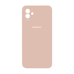 Клип-кейс (накладка) Silicone cover закрытый для Samsung Galaxy A05 силикон, пудровый