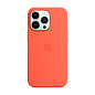Клип-кейс (накладка) Apple Silicone Case MagSafe для Apple iPhone 13 Pro (Уценка) Nectarine (хорошее состояние, точка на чехле)