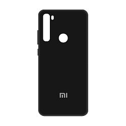 Клип-кейс (накладка) Silicone cover для Xiaomi Redmi Note 8T силикон, чёрный