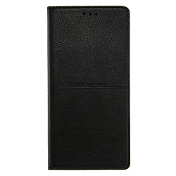 Чехол-книжка Premium Rich Boss для Xiaomi Poco M7 Pro 4G искусственная кожа, чёрный
