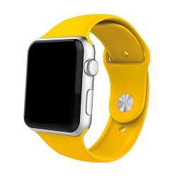 Спортивный ремешок для Apple Watch 42 / 44 / 45 / 49mm фторэластомер жёлтый